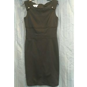 London Times Black Midi Dress - Size 8